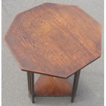 Antiker Arts & Crafts Eichen Beistelltisch englisch ca 1900