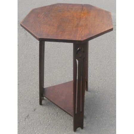 Antiker Arts & Crafts Eichen Beistelltisch englisch ca 1900