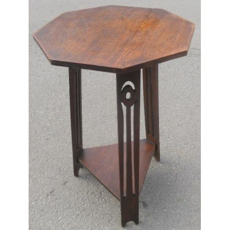 Antiker Arts & Crafts Eichen Beistelltisch englisch ca 1900