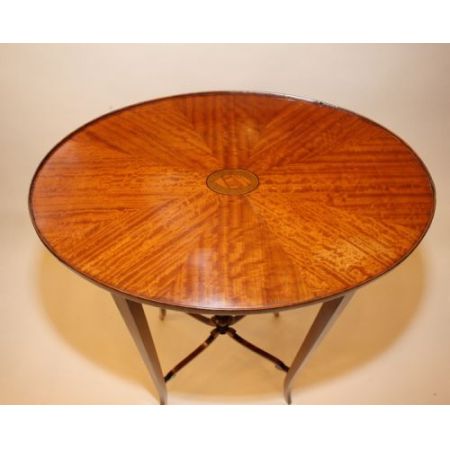 Antiker original britischer Beistelltisch Satinholz ca 1870