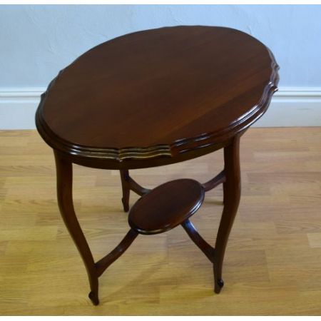 Antiker Nussbaum Beistelltisch original englisch ca 1900