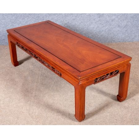 Chinesischer Antiker Hartholz Kleintisch Couchtisch ca. 1920