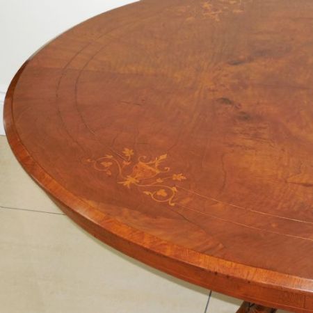 Viktorianischer Kaffeetisch Nussbaum Sofatisch antik ca 1850