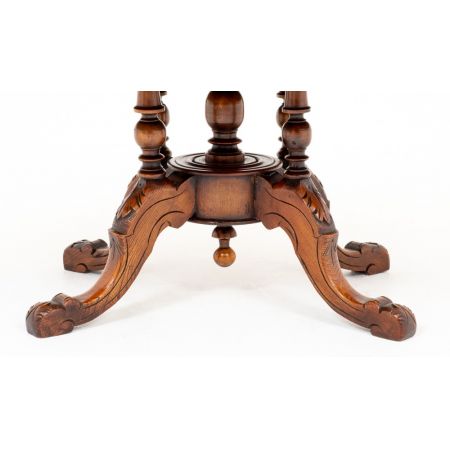 Viktorianischer Nussbaum Kaffeetisch Sofatisch antik englisch ca 1860