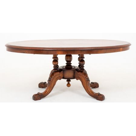 Viktorianischer Nussbaum Kaffeetisch Sofatisch antik englisch ca 1860