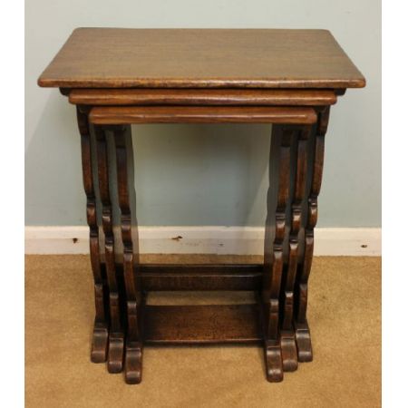 Antike Eichen Beistelltische Tische englisch ca. 1930