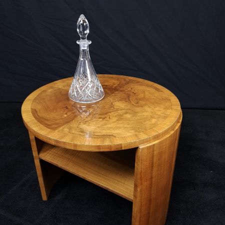 Art Deco Nussbaum Kaffeetisch Beistelltisch antik ca 1930