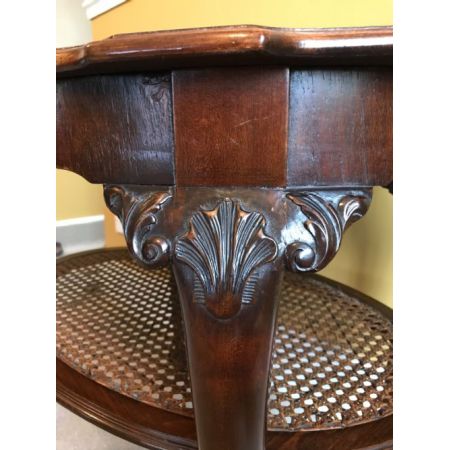 Antiker Queen Anne Kaffeetisch Nussbaum englisch ca 1920