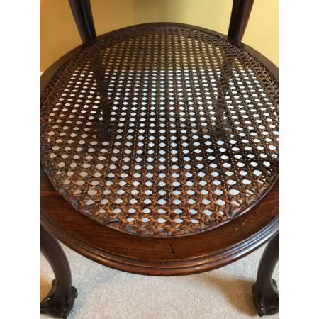 Antiker Queen Anne Kaffeetisch Nussbaum englisch ca 1920