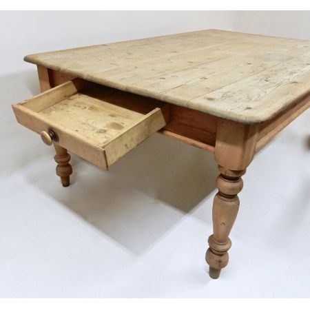 Viktorianischer antiker Landhaus Esstisch Kiefer Küchentisch ca 1850