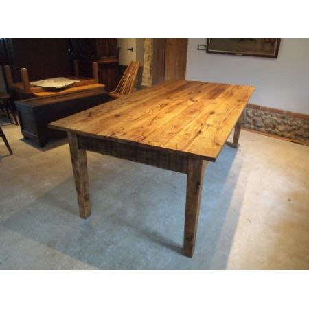 Edwardianischer Landhaus Esstisch Küchentisch Eiche antik ca 1900