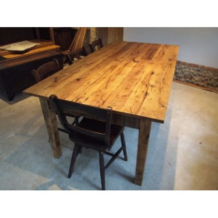 Edwardianischer Landhaus Esstisch Küchentisch Eiche antik ca 1900