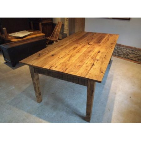 Edwardianischer Landhaus Esstisch Küchentisch Eiche antik ca 1900