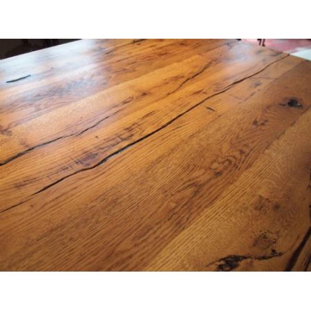 Edwardianischer Landhaus Esstisch Küchentisch Eiche antik ca 1900