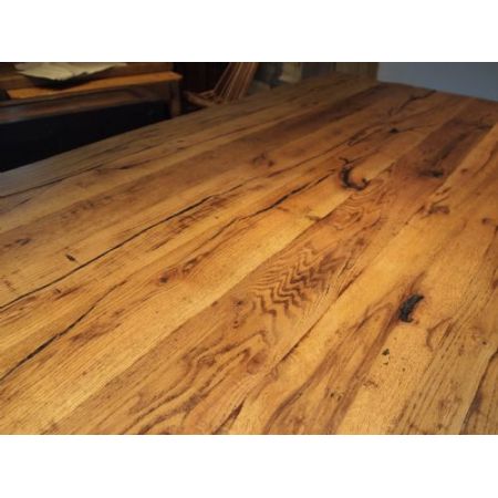 Edwardianischer Landhaus Esstisch Küchentisch Eiche antik ca 1900