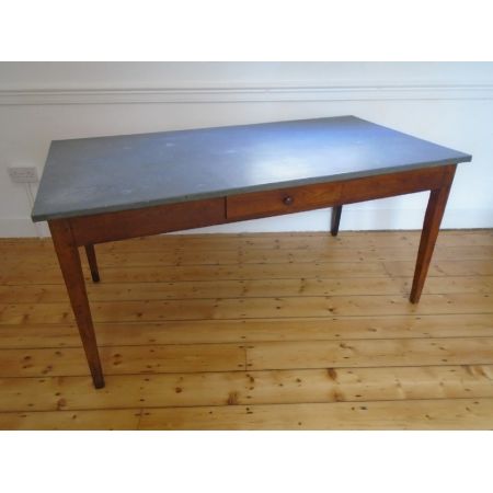 Französischer Landhaus Esstisch Ulme Küchentisch antik ca 1890