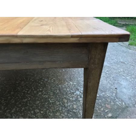 Viktorianischer antiker Landhaus Esstisch Kiefer Weichholz Küchentisch Vintage ca 1850