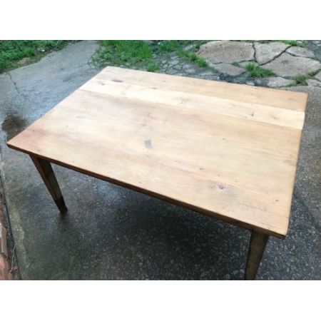 Viktorianischer antiker Landhaus Esstisch Kiefer Weichholz Küchentisch Vintage ca 1850