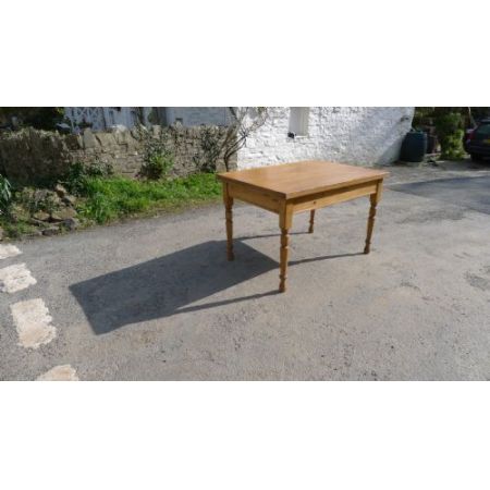 Viktorianischer antiker Landhaus Esstisch Kiefern Küchentisch  ca 1890