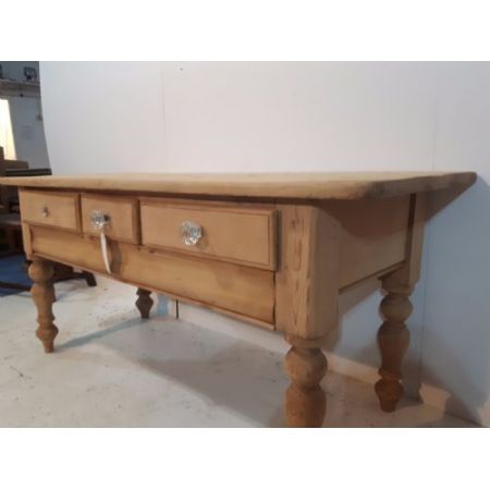 Viktorianischer Landhaus Beistelltisch Kiefer Weichholz antik englisch ca 1880