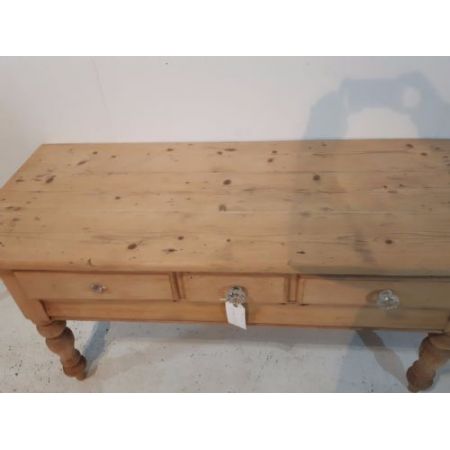 Viktorianischer Landhaus Beistelltisch Kiefer Weichholz antik englisch ca 1880