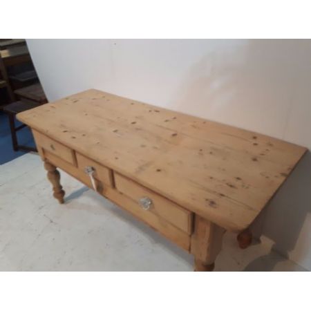 Viktorianischer Landhaus Beistelltisch Kiefer Weichholz antik englisch ca 1880