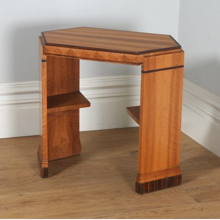Art Deco Nussbaum Coromandelholz Beistelltisch antik englisch ca 1930