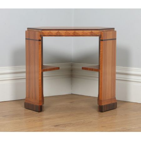 Art Deco Nussbaum Coromandelholz Beistelltisch antik englisch ca 1930