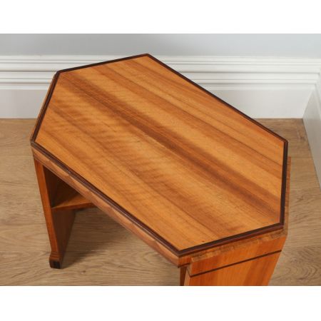 Art Deco Nussbaum Coromandelholz Beistelltisch antik englisch ca 1930