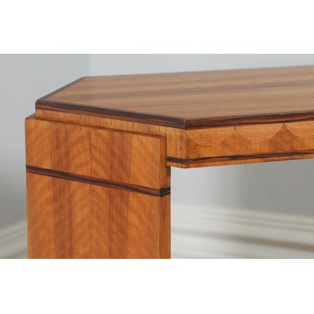 Art Deco Nussbaum Coromandelholz Beistelltisch antik englisch ca 1930