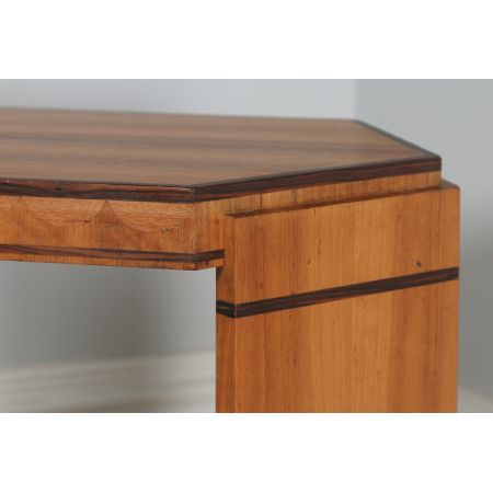 Art Deco Nussbaum Coromandelholz Beistelltisch antik englisch ca 1930