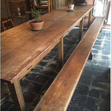 Antiker Landhaus Esstisch Ahorn Birke englisch ca 1920