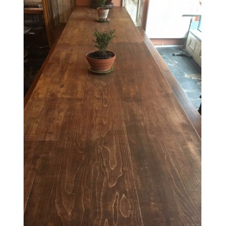 Antiker Landhaus Esstisch Ahorn Birke englisch ca 1920