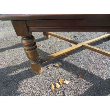 Französischer antiker Esstisch Landhaus Küchentisch Eiche ca 1900