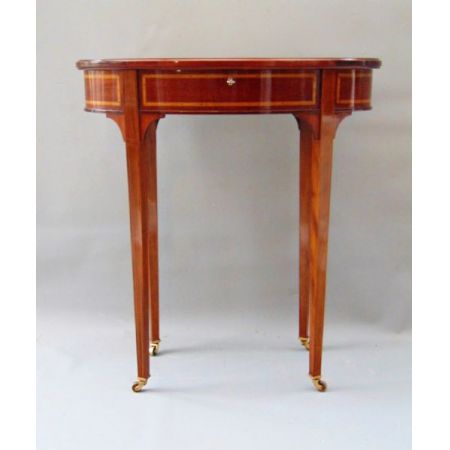 Englischer Mahagoni Beistelltisch Vitrine original antik ca 1900