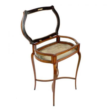 Edwardianischer Bijouterie Beistelltisch Mahagoni antik ca 1900