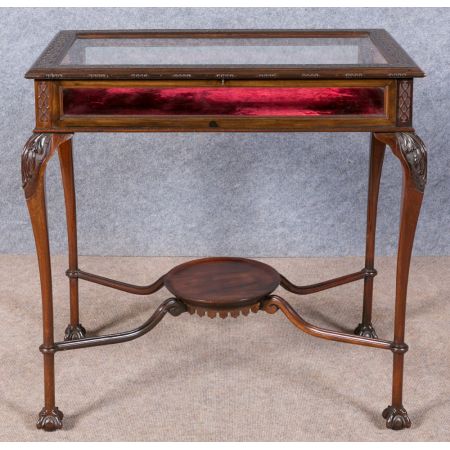 Chippendale Bijouterie Mahagoni Beistelltisch antik 