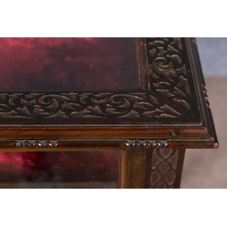 Chippendale Bijouterie Mahagoni Beistelltisch antik 