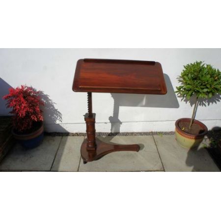 Viktorianischer Mahagoni Nachttisch Beistelltisch antik ca 1850