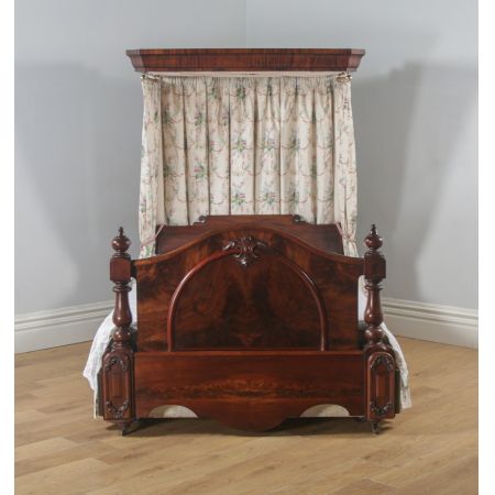 Viktorianisches Mahagoni Doppelbett Kingsize antik englisch  ca 1870