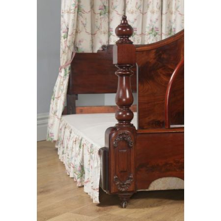 Viktorianisches Mahagoni Doppelbett Kingsize antik englisch  ca 1870