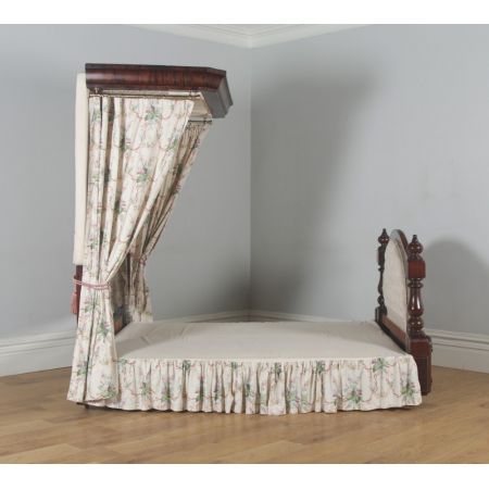 Viktorianisches Mahagoni Doppelbett Kingsize antik englisch  ca 1870