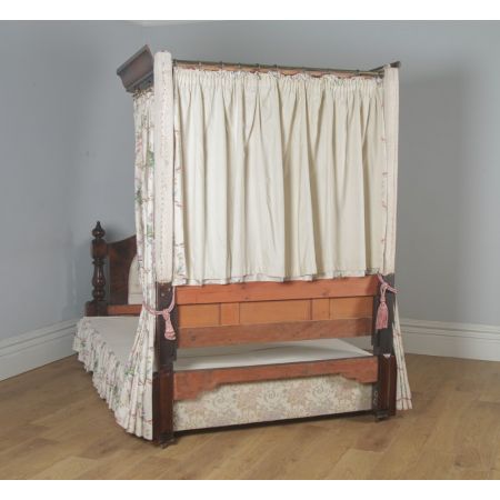 Viktorianisches Mahagoni Doppelbett Kingsize antik englisch  ca 1870