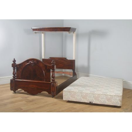 Viktorianisches Mahagoni Doppelbett Kingsize antik englisch  ca 1870