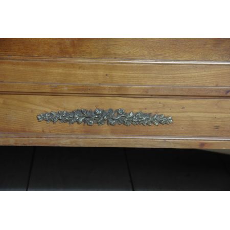 Französisches Kirschbaum Doppelbett Kingsize antik Schrank Nachttisch ca 1910