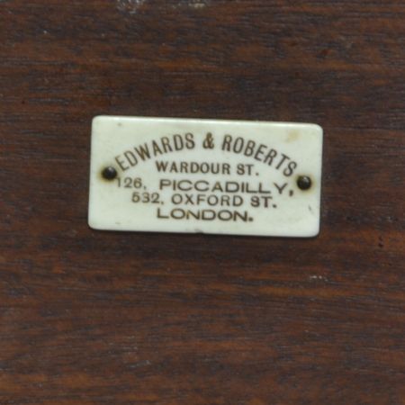 Edwardianischer antiker Beistelltisch Satinholz Edwards & Roberts ca 1890