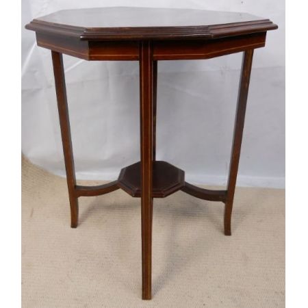 Edwardianischer Mahagoni Beistellisch original antik ca 1900