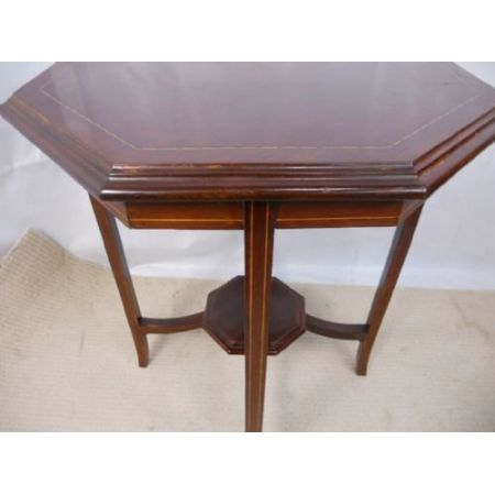 Edwardianischer Mahagoni Beistellisch original antik ca 1900