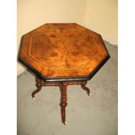 Viktorianischer antiker Nussbaum Beistelltisch englisch ca 1880