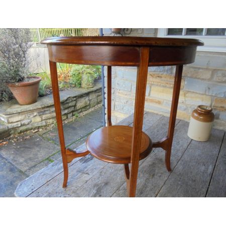 Antiker edwardianischer Mahagoni Beistelltisch ca 1890